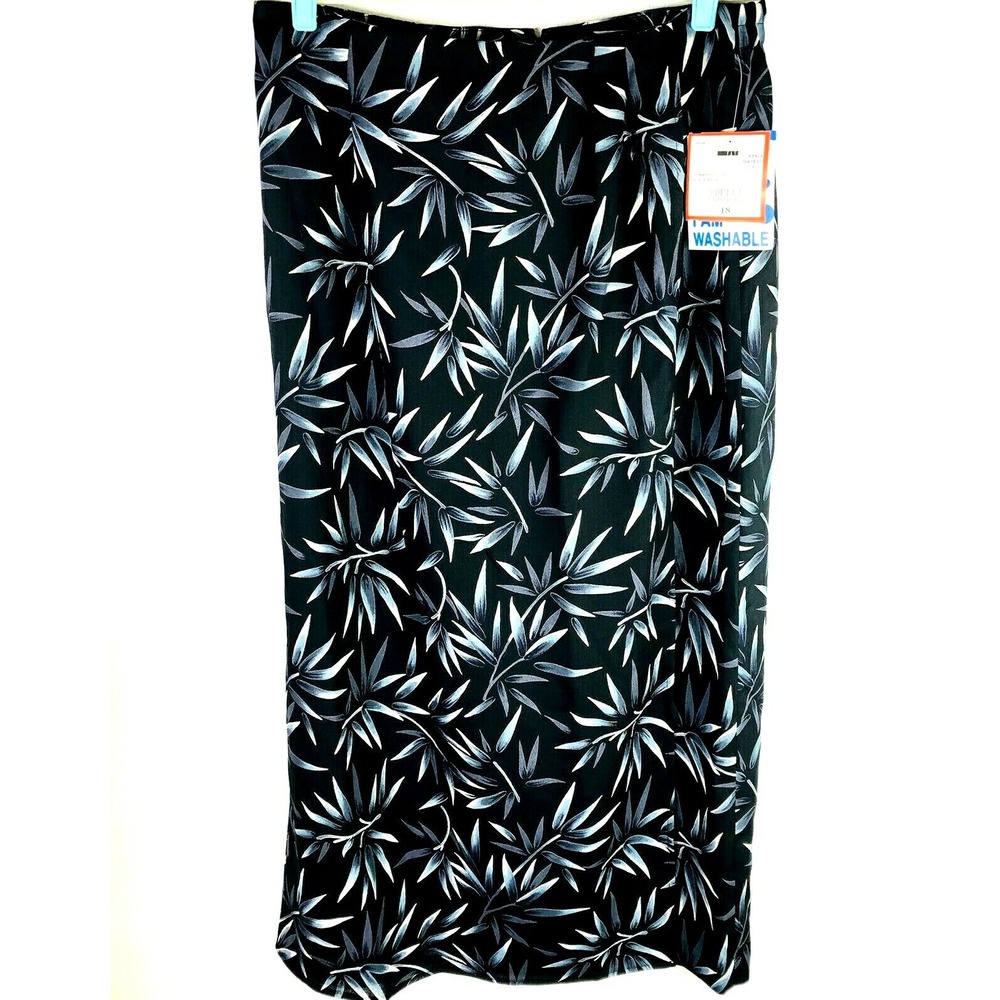 Leslie Fay Sportswear Women's Front Wrap Maxi Skirt Vintage Size 18 New with Tag